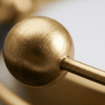 Plafonnier metal cercle doré – Image 5