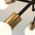 Plafonnier noir et doré – Image 4