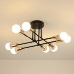 Plafonnier noir et doré – Image 3