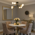 Plafonnier noir et doré – Image 2