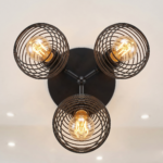 Plafonnier rond 3 lampes – Image 4