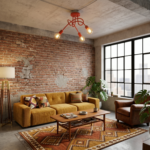Plafonnier rouge 3 lampes – Image 2