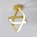 Plafonnier style scandinave doré – Image 4