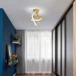 Plafonnier style scandinave doré