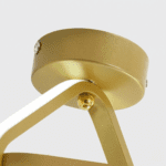 Plafonnier style scandinave doré – Image 7