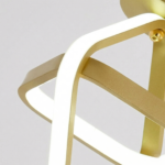 Plafonnier style scandinave doré – Image 3