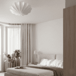 Plafonnier tissu blanc – Image 3