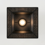 Plafonnier tissu noir – Image 8