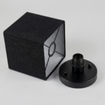 Plafonnier tissu noir – Image 5