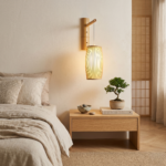 Applique murale bois bambou