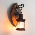 Applique murale bois brut