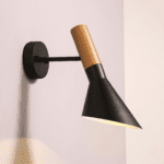 Applique murale bois et acier