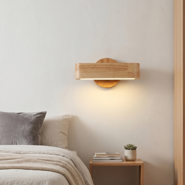 Applique murale bois led