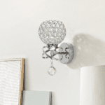 Applique murale chrome et verre