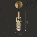 Applique murale design laiton cristal – Image 5