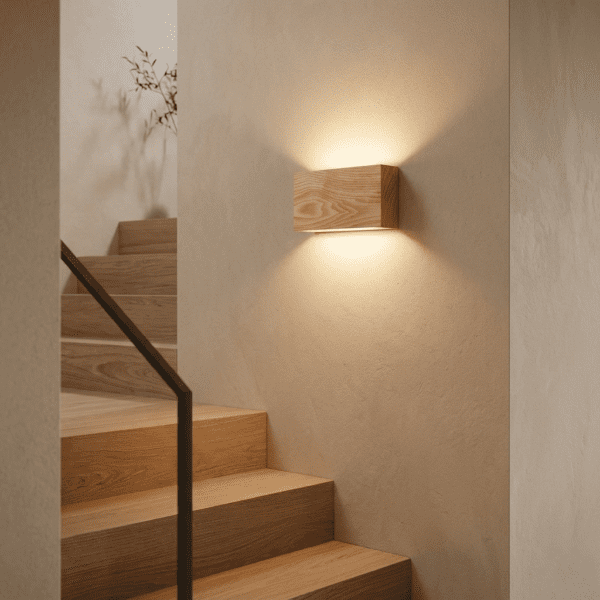 Applique murale escalier bois