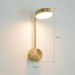Applique murale laiton avec interrupteur – Image 5