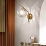 Applique murale laiton doré salle de bain – Image 6