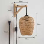Applique murale luminaire bambou – Image 4