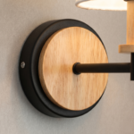 Applique murale noir et bois – Image 7