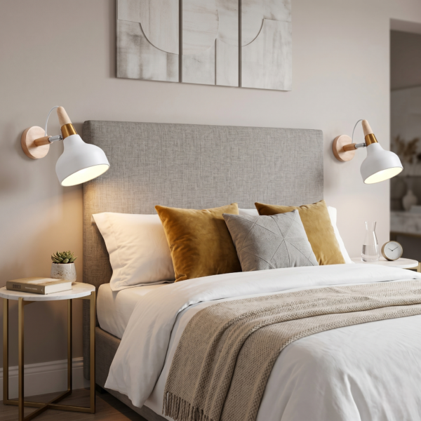 Applique murale orientable bois