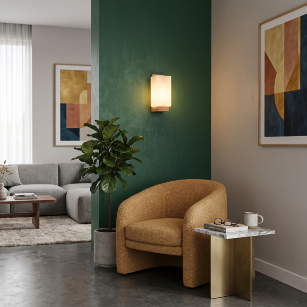 Applique murale rectangulaire bois