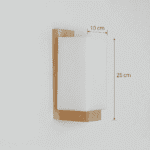 Applique murale rectangulaire bois – Image 3