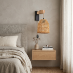 Applique murale rotin bambou design