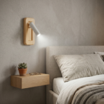 Applique murale spot bois