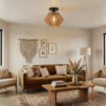 Luminaire plafonnier rotin – Image 7