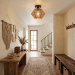 Luminaire plafonnier rotin