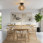 Luminaire plafonnier rotin – Image 5