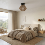 Luminaire plafonnier rotin – Image 3