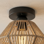 Luminaire plafonnier rotin – Image 8