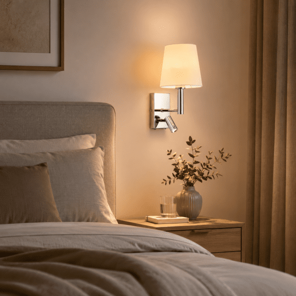 Applique murale avec liseuse led