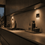Applique murale led encastrable coloris noir