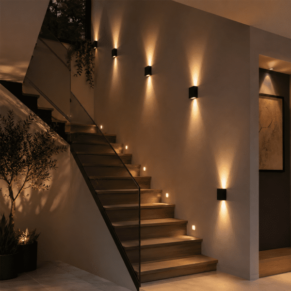 Applique murale escalier led