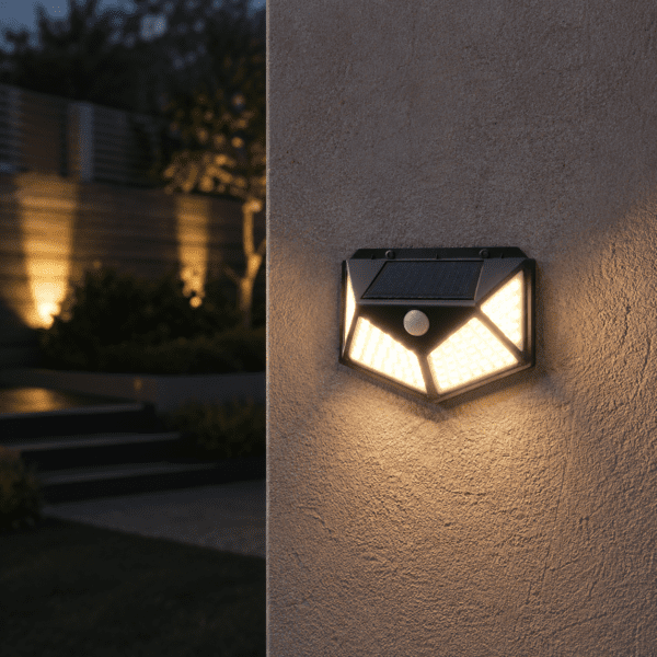 Applique murale exterieur solaire led avec detecteur de mouvement