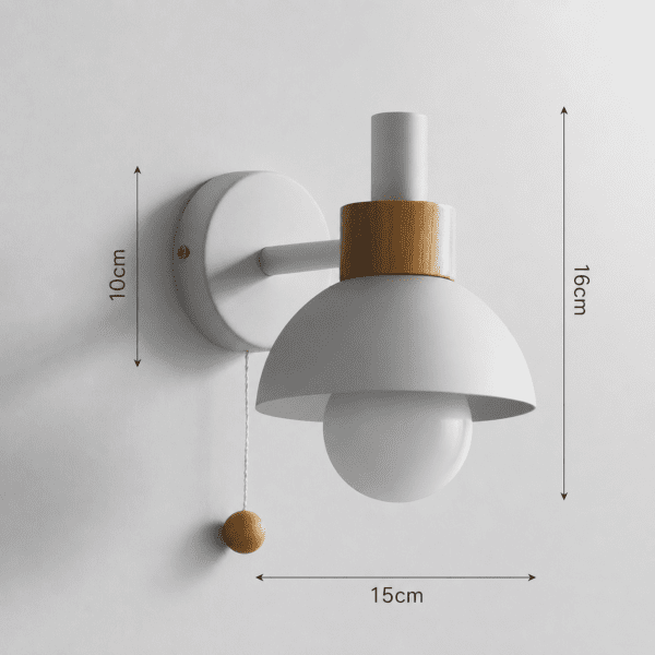 Applique murale led avec tirette