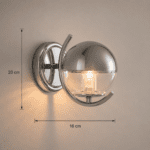 Applique murale verre et acier – Image 7