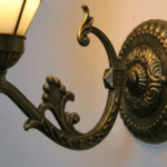 Applique murale verre et fer forgé – Image 5