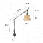 Luminaire applique murale bras articule – Image 8