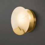Applique murale blanche design, marbre blanc