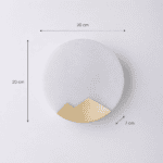 Applique murale blanche design, style minimaliste