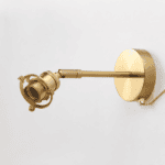 Applique murale chambre vintage, laiton doré
