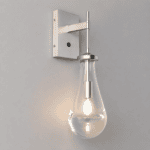 Applique murale chrome design