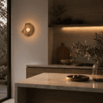 Applique murale cuisine design en verre fumé