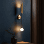 Applique murale design longue a 2 sources lumineuses