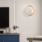 Applique murale design luxe coloris blanc