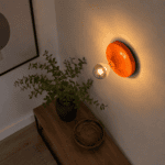 Applique murale vintage orange – Image 2